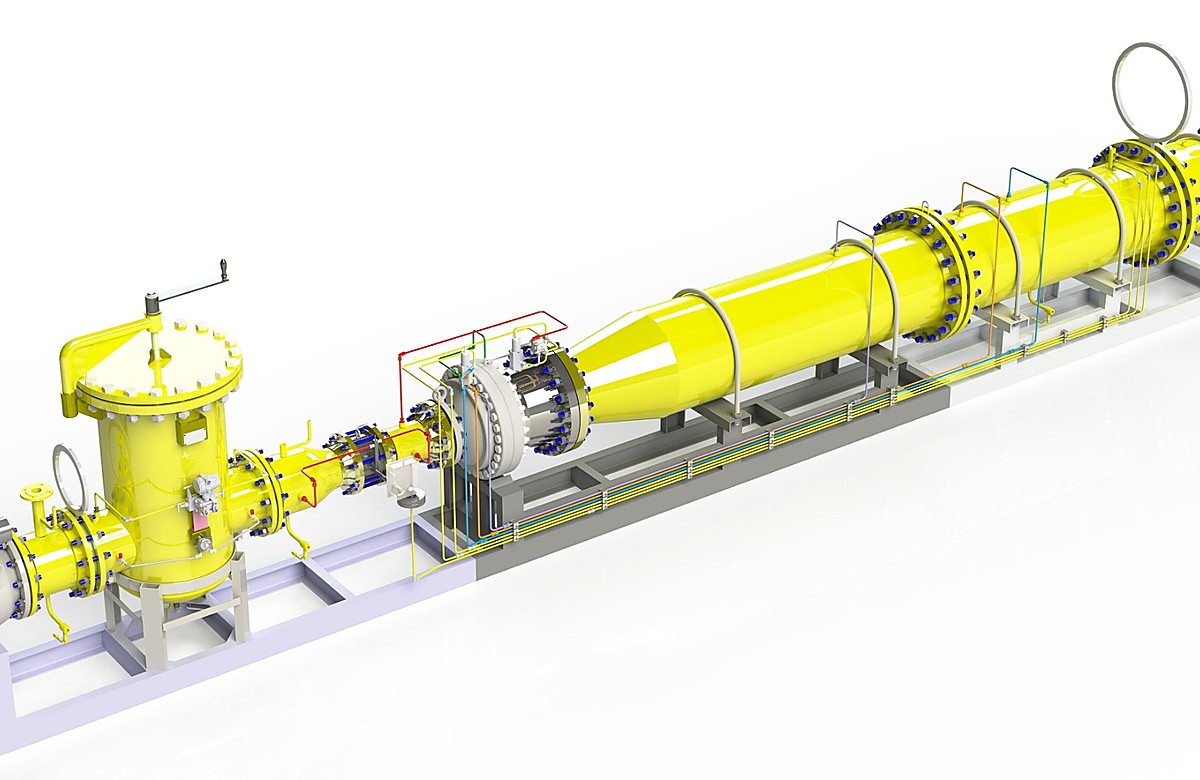 Natural gas filtration and reduction line
